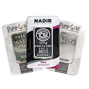 100 Gram Silver Bullion Bar - Various LBMA Brands