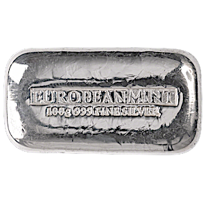 100 Gram Silver Bullion Bar - Various Non-LBMA Brands