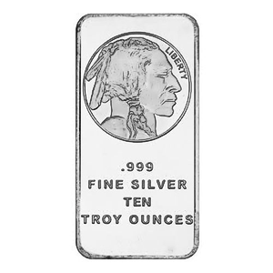 10 oz Buffalo Silver Bullion Bar