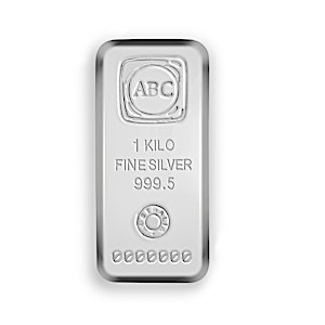 1 Kilogram ABC Cast Silver Bullion Bar