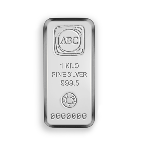 1 Kilogram ABC Cast Silver Bullion Bar