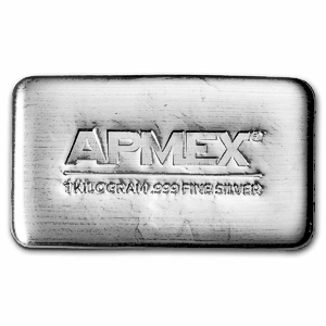 1 Kilogram APMEX Cast Silver Bullion Bar