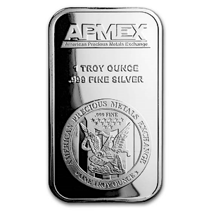 1 oz APMEX Silver Bullion Bar