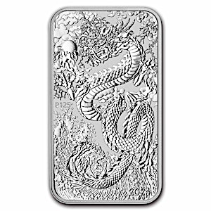 2024 1 oz Perth Mint Silver Dragon Bullion Bar