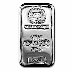 10 oz Germania Mint Silver Bullion Bar