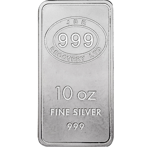 10 oz JBR Recovery Silver Bullion Bar