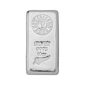 10 oz NZ Pure Silver Bullion Bar