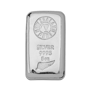 5 oz NZPure Cast Silver Bullion Bar