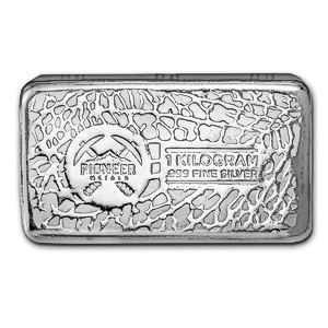 1 Kilogram Pioneer Metals Silver Bullion Bar