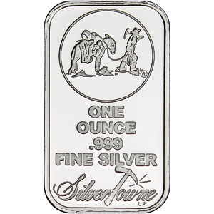 1 oz Silvertowne Silver Bullion Bar