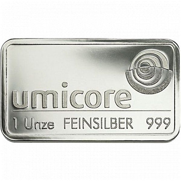 Buy 1 Oz Umicore Silver Bullion Bar