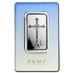 1 oz PAMP Swiss Silver Christian Cross Bullion Bar (Pre-Owned in Good Condition) thumbnail