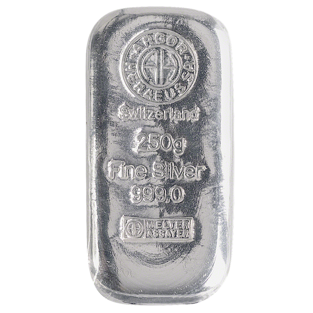 Buy 250 Gram Argor-Heraeus Swiss Silver Bullion Bar