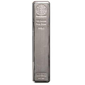 100 oz Argor-Heraeus Swiss Silver Bullion Bar