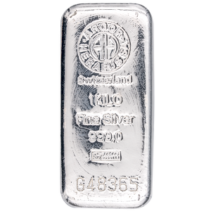1 Kilogram Argor-Heraeus Swiss Silver Bullion Bar