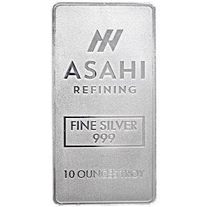 10 oz Asahi Refining Silver Bullion Bar