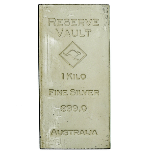 1 Kilogram Reserve Vault Kangaroo Silver Bullion Bar