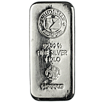 BullionStar Silver Bars with No Spread - 1 kg BullionStar Silver Bars with No Spread - 1 kg