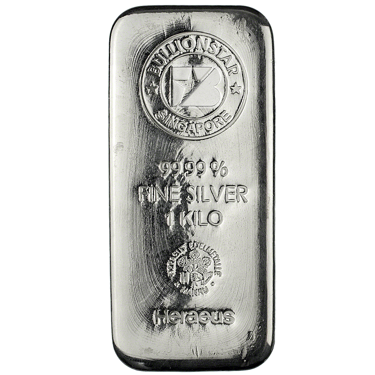1 Kilogram BullionStar No-Spread Silver Bullion Bar