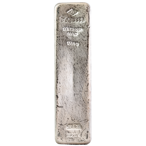 5 kilogram Degussa Silver Bar