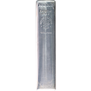 100 oz Heraeus Silver Bullion Bar