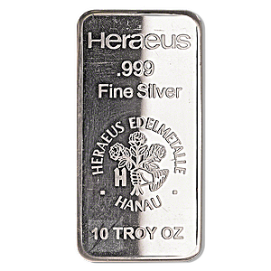 Heraeus Silver Bar - 10 oz