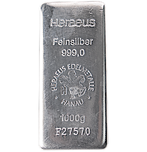 Heraeus Silver Bar - 1 kg | Buy Silver in Singapore