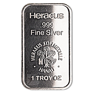 1 oz Heraeus Silver Bullion Bar