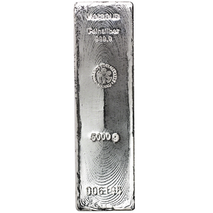 5 Kilogram Heraeus Silver Bullion Bar