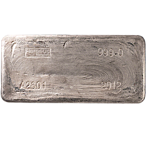 937.74 oz Heraeus Silver Bullion Bar