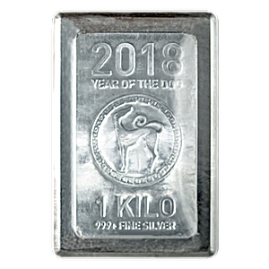 1 Kilogram Heraeus Silver Bullion Bar - Various Designs