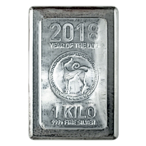 1 Kilogram Heraeus Silver Bullion Bar - Various Designs