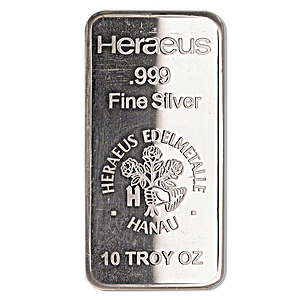 Heraeus Silver Bar 10 Oz Best Price Guarantee Singapore Heraeus Silver Bar 10 Oz
