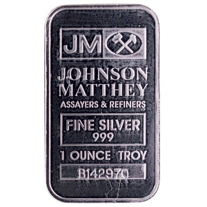 1 oz Johnson Matthey Silver Bullion Bar