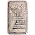 100 oz Johnson Matthey Silver Bullion Bar - Pressed & Serial Numbered thumbnail