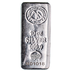 Nadir Refinery Silver Bar - 10 oz