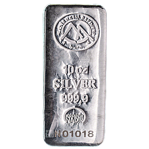 10 oz Nadir Silver Bullion Bar