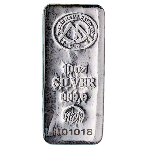 10 oz Nadir Silver Bullion Bar