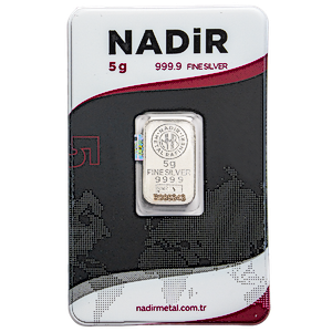 5 Gram Nadir Refinery Silver Bullion Bar
