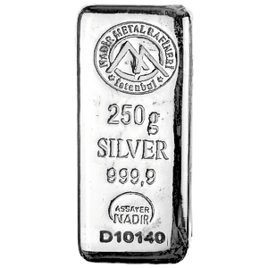 250 Gram Nadir Silver Bullion Bar