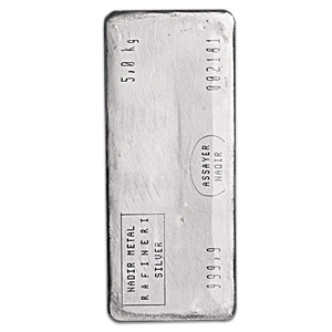Nadir Refinery Silver Bar - 5 kg Nadir Refinery Silver Bar - 5 kg