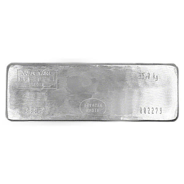 Nadir Refinery Silver Bar - 15 kg Nadir Refinery Silver Bar - 15 kg