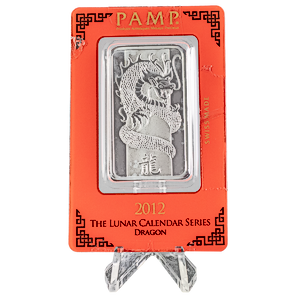 2012 1 oz PAMP Silver Lunar Series 2012 1 oz PAMP Silver Lunar Series