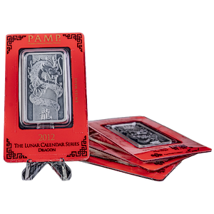 4 pcs of 1 oz PAMP Silver Lunar 