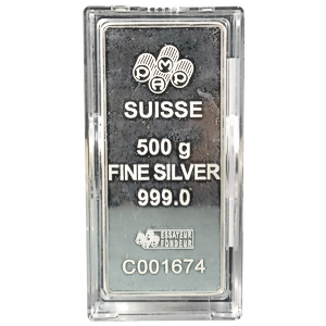 500 gram PAMP Suisse Silver Bar