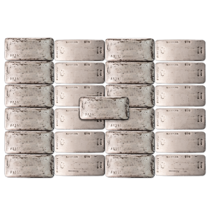 25-Piece Bundle of LBMA Good Delivery Silver Bullion Bars - 24366.047 oz Silver