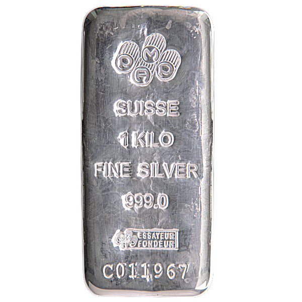 Buy 1 Kilogram PAMP Swiss Silver Bullion Bar