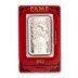 PAMP Lunar Series 2012 Silver Bar - Year of the Dragon - Circulated in Good Condition - 1 oz thumbnail