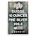 PAMP Suisse Silver Bar - Circulated in good condition - 10 oz thumbnail