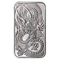 Perth Mint Silver Dragon Bar 2021 - 1 oz Perth Mint Silver Dragon Bar 2021 - 1 oz